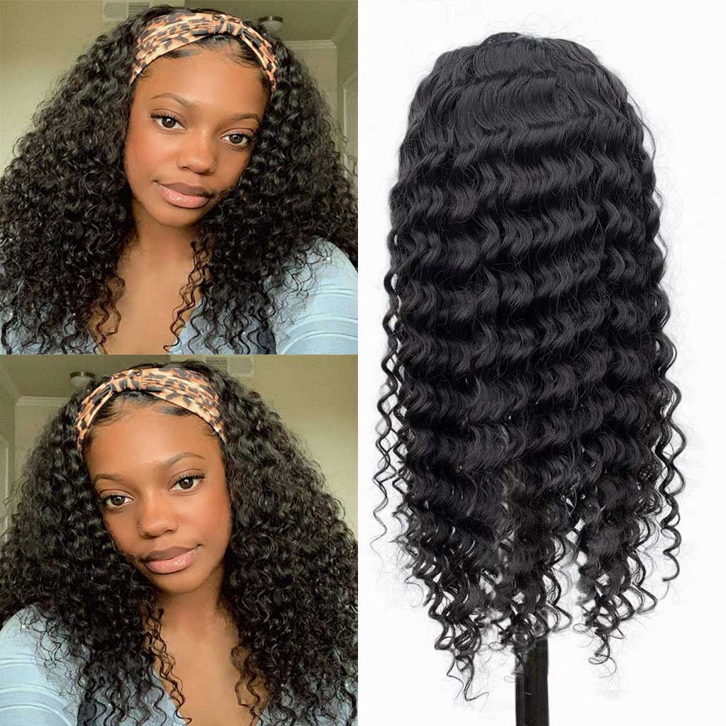 Deep-Wave-Headband-Wig-For-Black-Women-Glueless-Scarf-Remy-Human-Hair-Wigs