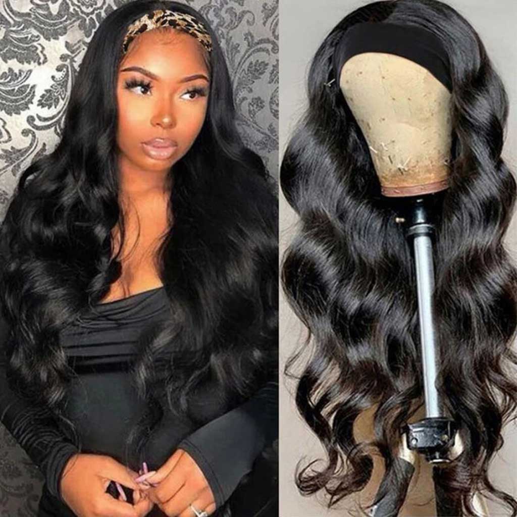 Body-Wave-Headband-Wig-For-Black-Women-Glueless-Scarf-Remy-Human-Hair-Wigs
