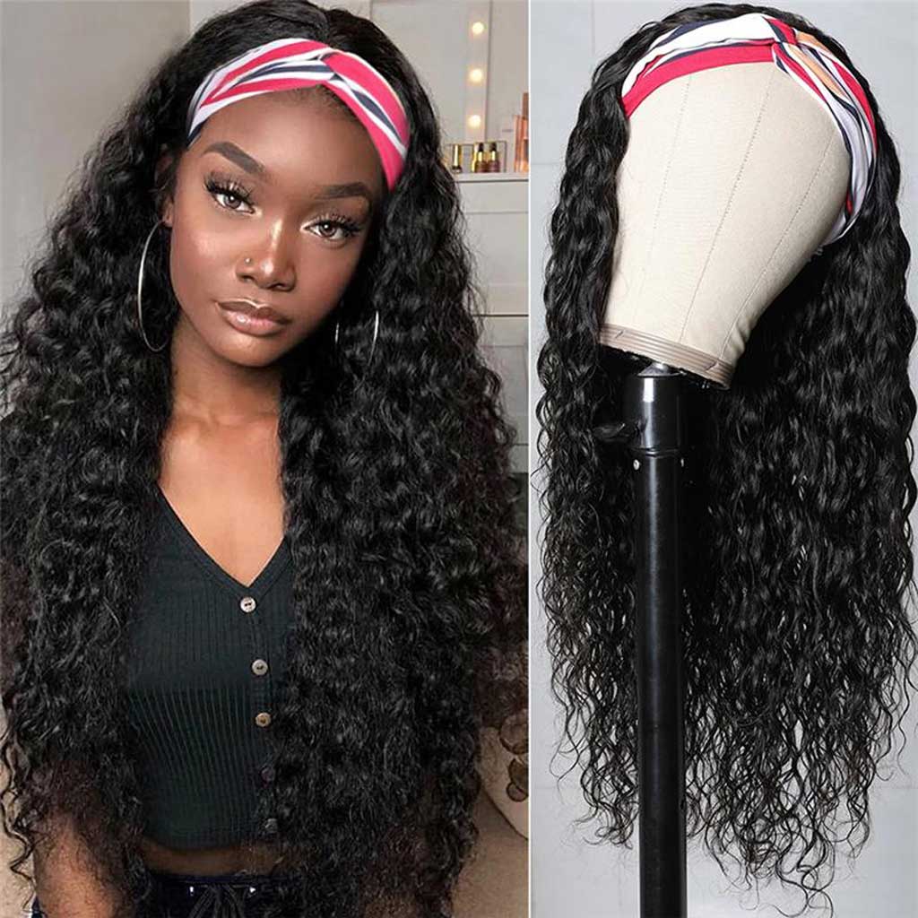    Water-Wave-Headband-Wig-For-Black-Women-Glueless-Machine-Made-Human-Hair-Wigs